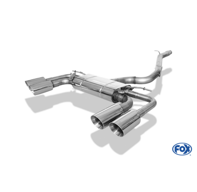 FOX Semisistema del convertidor catalítico - 2x100 tipo 25 derecha / izquierda - Ateca Cupra 4x4 - 5FP Año:Desde 2018 2,0l 221kW