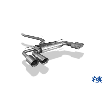 FOX Semisistema del convertidor catalítico - 2x100 tipo 25 derecha / izquierda - Ateca Cupra 4x4 - 5FP Año:Desde 2018 2,0l 221kW