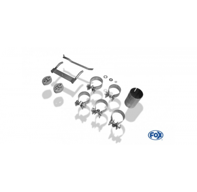 FOX Escape trasero derecho / izquierdo - 2x70 tipo 12 Skoda Octavia tipo 1Z 2,0l RS 147kW 2,0l TDI 125kW