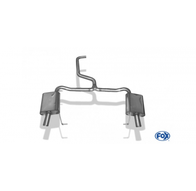 Escape trasero FOX derecho / izquierdo Skoda Octavia NX RS - salida en los tubos de escape originales