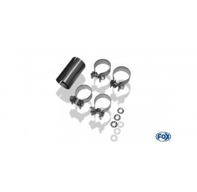 Escape trasero FOX derecho / izquierdo Skoda Octavia NX RS - salida en los tubos de escape originales