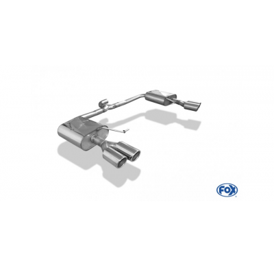 Skoda Octavia 5E 4x4 (+ Scout) Escape trasero FOX derecho / izquierdo - 2x90 tipo 16 derecho / izquierdo