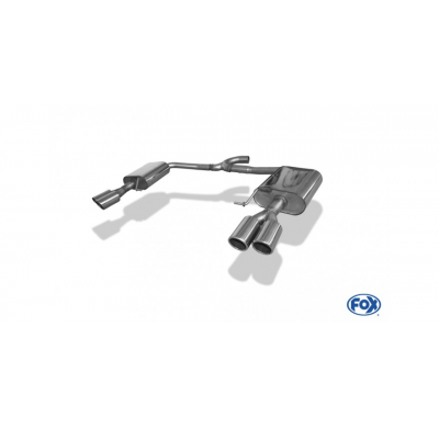 Skoda Octavia 5E 4x4 (+ Scout) Escape trasero FOX derecho / izquierdo - 2x90 tipo 16 derecho / izquierdo