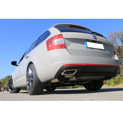 Escape FOX Skoda Octavia 5E RS - TDI - 4x4 half system desde el catalizador dch/izq - outlet in the original tail pipes
