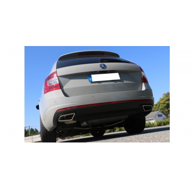Escape FOX Skoda Octavia 5E RS - TDI - 4x4 half system desde el catalizador dch/izq - outlet in the original tail pipes
