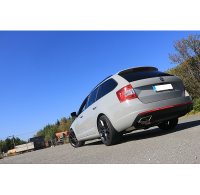 Escape FOX Skoda Octavia 5E RS - TDI - 4x4 half system desde el catalizador dch/izq - outlet in the original tail pipes