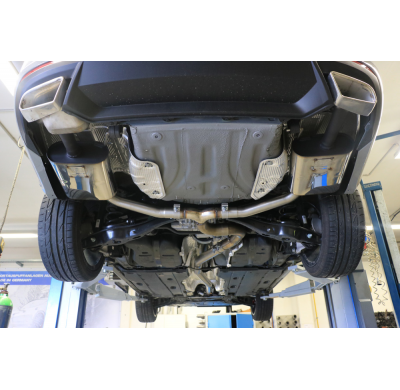 Escape FOX Skoda Octavia 5E RS - TDI - 4x4 half system desde el catalizador dch/izq - outlet in the original tail pipes