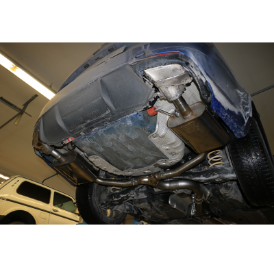 Escape FOX Skoda Octavia 5E RS - TDI - 4x4 half system desde el catalizador dch/izq - outlet in the original tail pipes petrol