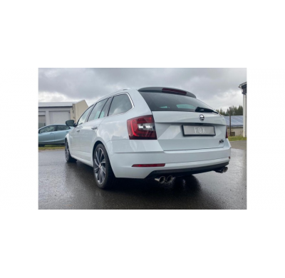 Skoda Octavia 5E - 2,0l 140kW Escape final derecho/izquierdo - 2x76 tipo 25 derecho/izquierdo