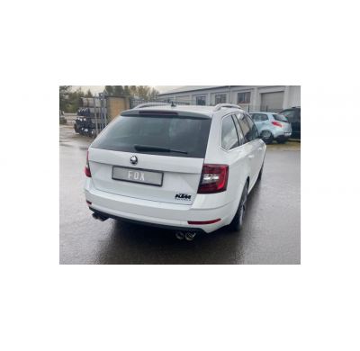 Skoda Octavia 5E - 2,0l 140kW Escape final derecho/izquierdo - 2x76 tipo 25 derecho/izquierdo