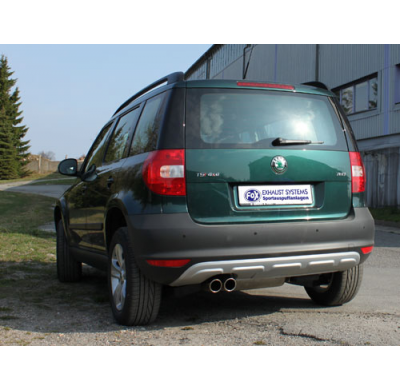 Escape FOX Skoda Yeti escape final Ø70mm - 2x90 17