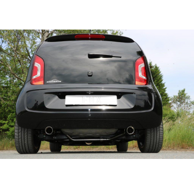 Escape FOX Skoda Citigo/ VW UP final pipe system duplex fitted of originaln escape final - 1x80 25 duplex