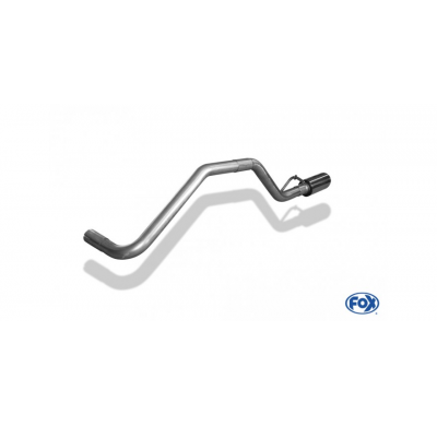 Escape FOX Skoda Citigo/ VW UP final pipe system left fitted of originaln Escape Final - 1x80 25 left