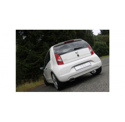 Escape FOX Skoda Citigo/ VW UP final pipe system left fitted of originaln Escape Final - 145x65 59 left