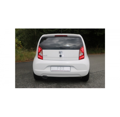 Escape FOX Skoda Citigo/ VW UP final pipe system left fitted of originaln Escape Final - 145x65 59 left