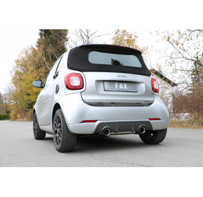 Escape FOX Smart Fortwo 453 Brabus Coupe & Cabrio escape final duplex - 1x100 Typ 25 duplex