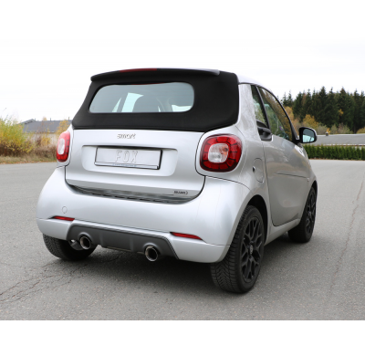Escape FOX Smart Fortwo 453 Brabus Coupe & Cabrio escape final duplex - 1x100 Typ 25 duplex