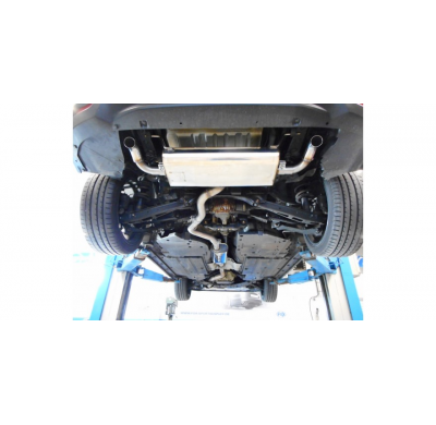 FOX Escape trasero salida cruzada derecha / izquierda - Óptica diésel Ø45mm Subaru Impreza GT7 AWD Año:Desde 2016 2,0l 115kW