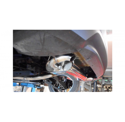 FOX Escape trasero salida cruzada derecha / izquierda - Óptica diésel Ø45mm Subaru Impreza GT7 AWD Año:Desde 2016 2,0l 115kW