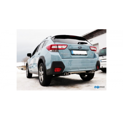 Subaru XV - G5 Escape deportivo salida cruzada derecha/izquierda - 4x tubos de escape especiales