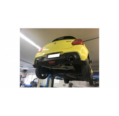 FOX Salida del Escape trasero derecha / izquierda - 1x114 tipo 25 Suzuki Swift V Sport Año: 1,4l 103KW