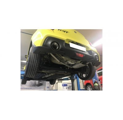 FOX Salida del Escape trasero derecha / izquierda - 1x114 tipo 25 Suzuki Swift V Sport Año: 1,4l 103KW
