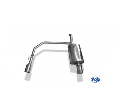 Escape FOX Toyota Corolla E12 - Hatchback - TS Kompressor escape final salida duplex - 1x90 13 duplex