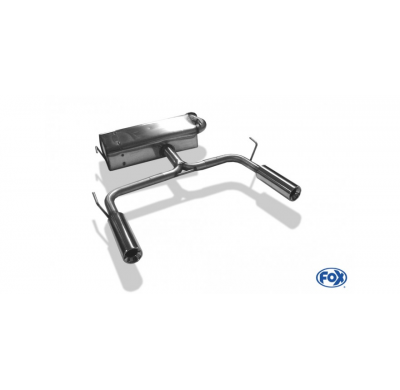 Escape FOX Toyota Celica T23 escape final cross salida duplex - 1x90 13 duplex