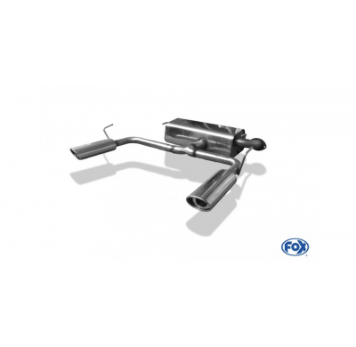 Escape FOX Toyota Celica T23 escape final cross salida duplex - 115x85 33 duplex