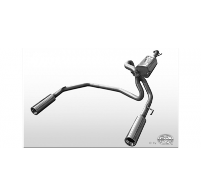 Escape FOX Toyota Land Cruiser J12 - 3-puertas escape final salida duplex - 1x100 13 duplex