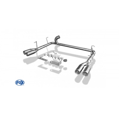 Escape FOX Toyota Landcruiser J20 Tail pipe system duplex - 2x76 12 duplex