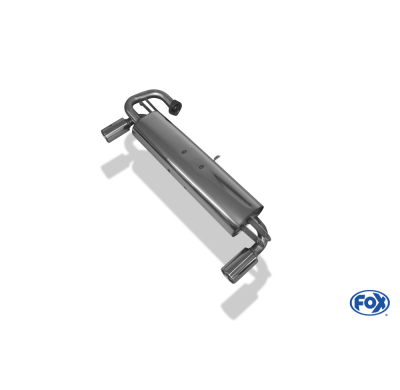 Escape FOX Toyota MR2 W2 escape final cross salida duplex - 1x90 13 duplex