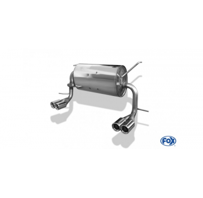 Escape FOX Toyota MR2 W3 escape final cross salida duplex - 2x76 13 duplex