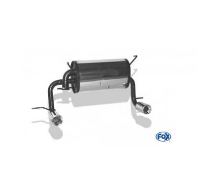 Escape FOX Toyota MR2 W3 escape final cross salida duplex - 1x90 13 duplex