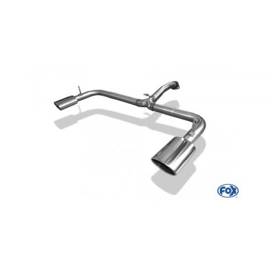 Escape FOX Toyota RAV 4 III final pipe system duplex fitted on original escape central- 140x90 32 duplex