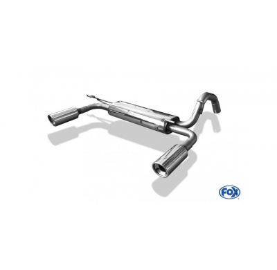 Escape FOX Toyota Yaris XP9F escape final cross salida duplex - 1x90 17 duplex