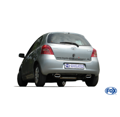 Escape FOX Toyota Yaris XP9F escape final cross salida duplex - 150x70 53 duplex