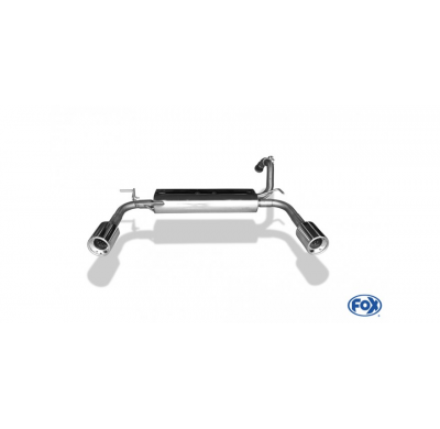 FOX Salida del Escape trasero derecha / izquierda - 1x90 tipo 13 derecha / izquierda Citroen C1 II Año:Desde 2014 1,2l 60kW