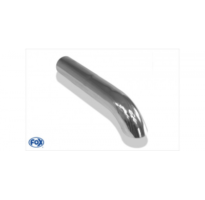 Cola de escape para soldar 26 &#216; 63 mm / lenght: 250 mm - sharp-edged / 80° bent down