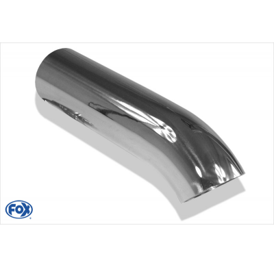 Cola de escape para soldar 28 Ø 63 mm / lenght: 250 mm / sharp-edged / 45° bent down