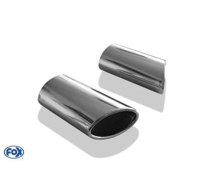 Cola de escape para soldar 38 right & left 106x71 mm / lenght: 230 mm - oval salt to the right and slant to the left side / late