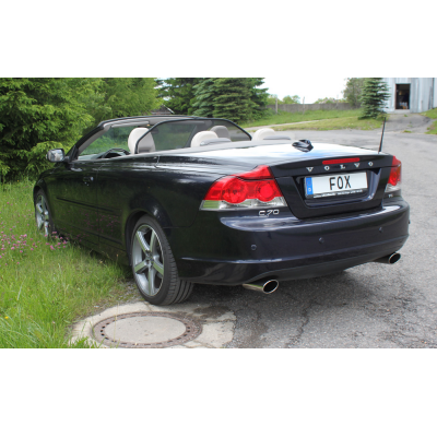 Escape FOX Volvo C70 - II escape final salida duplex - 115x85 32 duplex