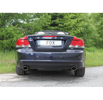 Escape FOX Volvo C70 - II escape final salida duplex - 115x85 32 duplex