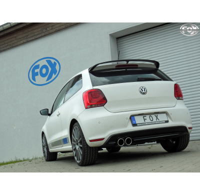 Escape FOX VW Polo 6R - WRC escape final 63,5mm - 2x90 16