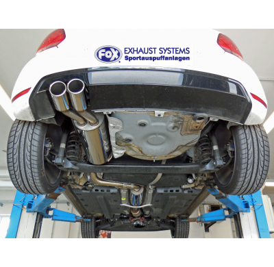 Escape FOX VW Polo 6R - WRC escape final 63,5mm - 2x90 16