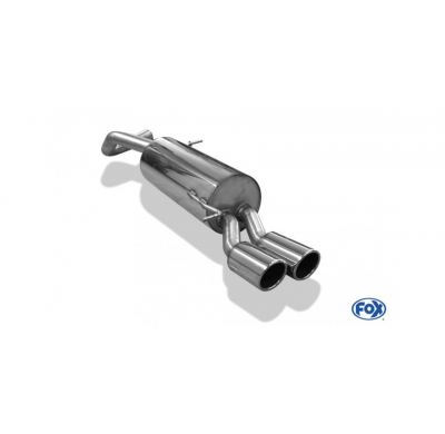 Escape FOX VW Polo 6R - GT und GTI escape final 63,5mm - 2x90 16