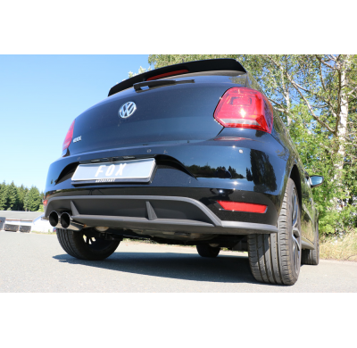 Escape FOX VW Polo 6R - GT und GTI escape final 63,5mm - 2x90 14