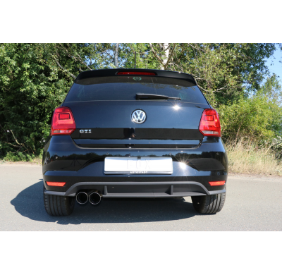 Escape FOX VW Polo 6R - GT und GTI escape final 63,5mm - 2x90 14