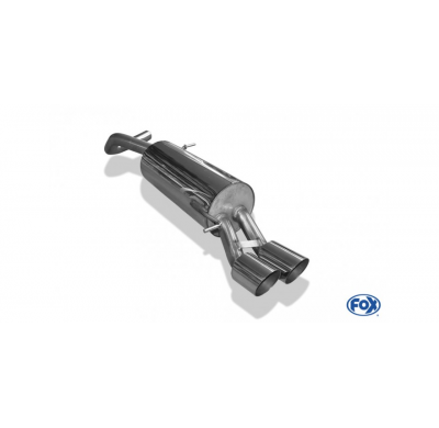 Escape FOX VW Polo 6R - GT und GTI escape final 63,5mm - 2x90 14