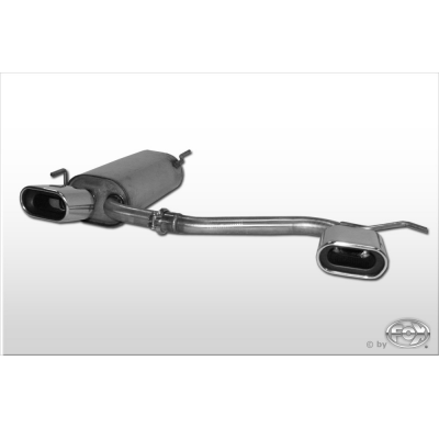 Escape FOX VW Golf III/ Golf III Cabrio escape final salida duplex - 135x80 53 duplex